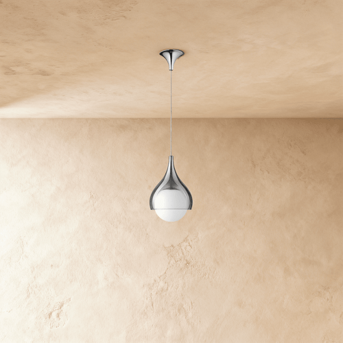 Aurelia Teardrop Pendant Light With Frosted Glass Diffuser