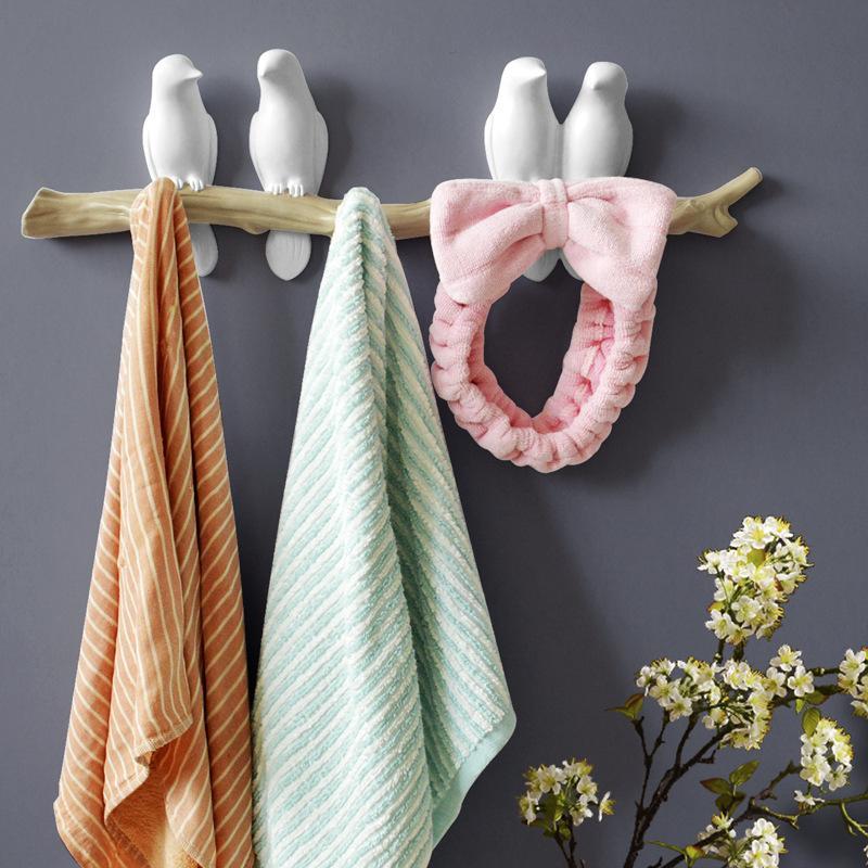 Liora Resin Wall Hook, Bird Branch Design for Coats & Scarves