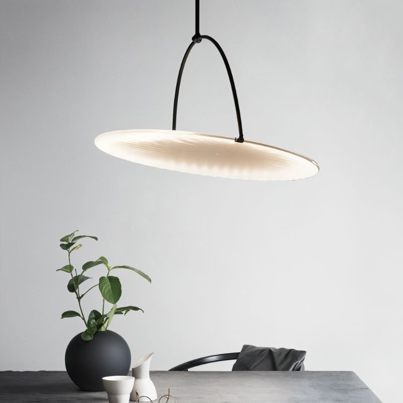 Candeeiro de Teto LED Nebula Portals com Difusor de Tecido e Estrutura em Aço