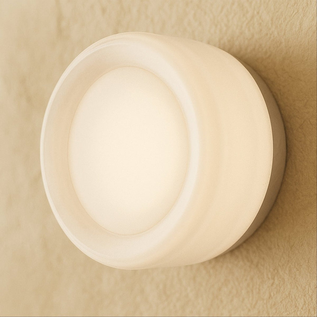CircaGlow Aluminum Round Wall Lamp For Warm Ambient Glow In Modern Living Spaces