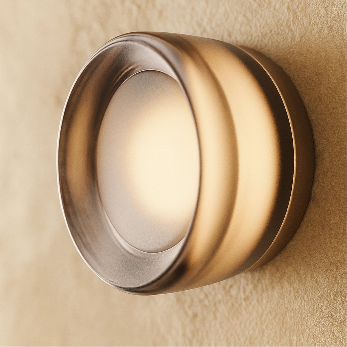 CircaGlow Aluminum Round Wall Lamp For Warm Ambient Glow In Modern Living Spaces
