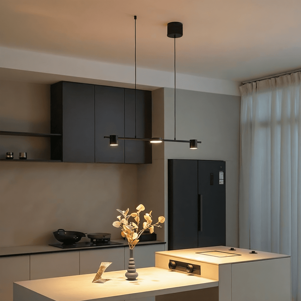 NovaLume Apex Chandelier Black And Gold Ambient LED Light