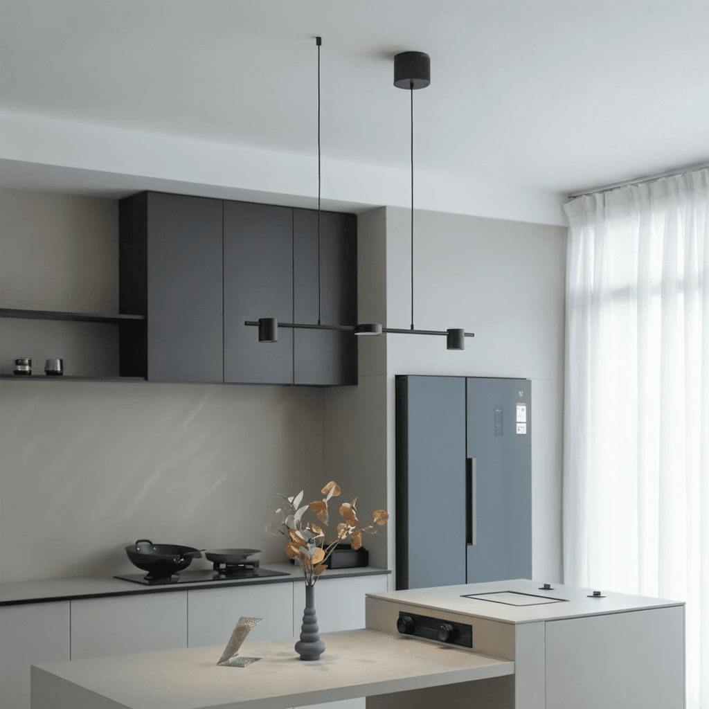 NovaLume Apex Chandelier Black And Gold Ambient LED Light