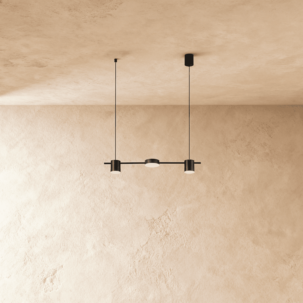 NovaLume Apex Chandelier Black And Gold Ambient LED Light