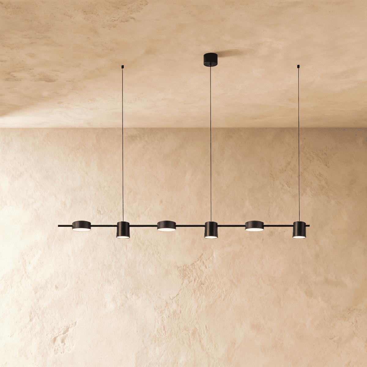 NovaLume Apex Chandelier Black And Gold Ambient LED Light