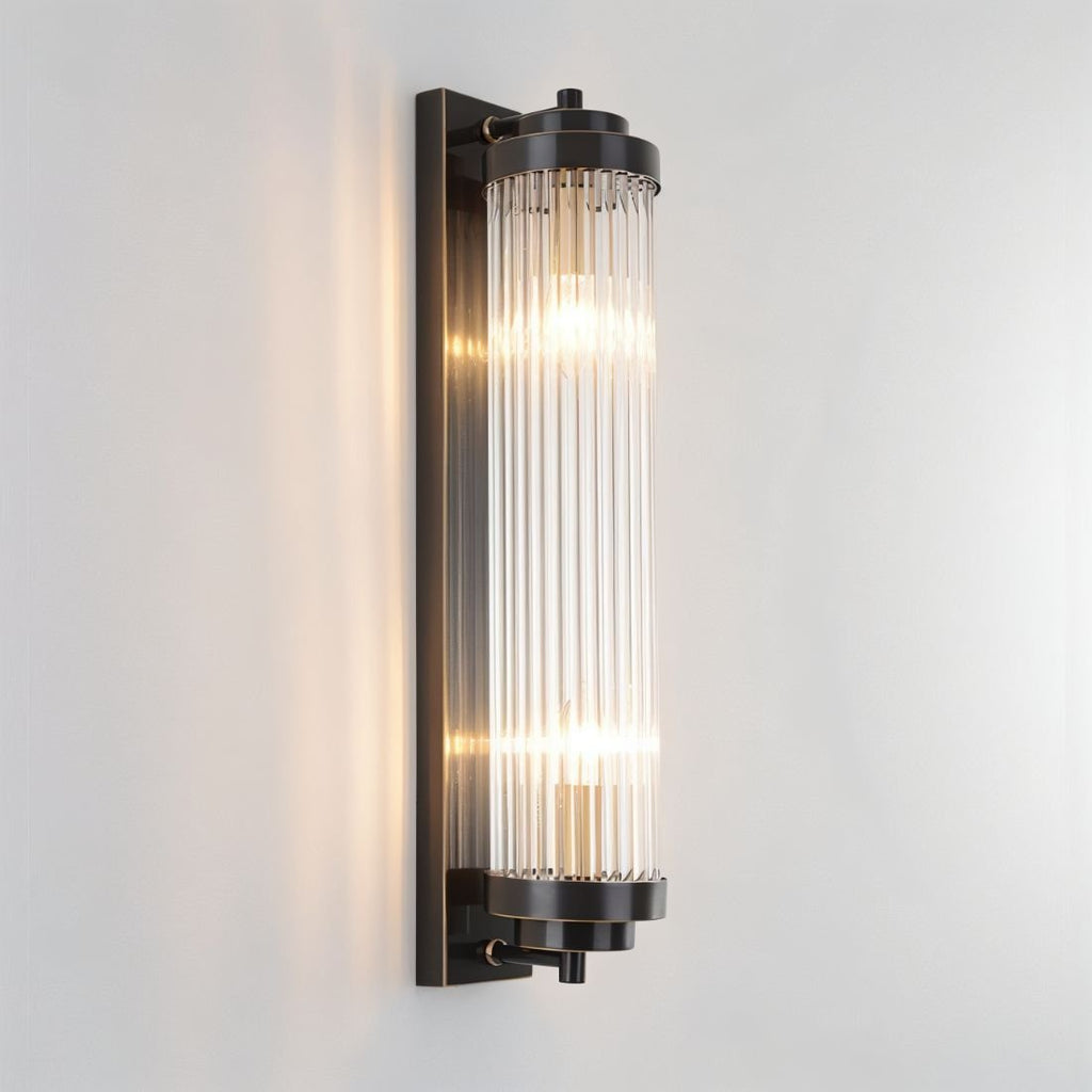 AeroCage Glass Rod Wall Sconce For Soft Ambient Illumination