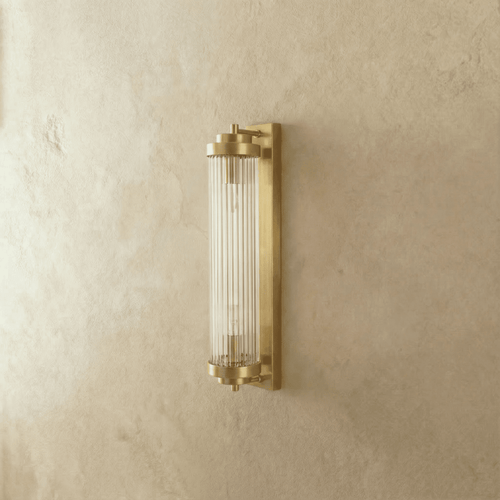 AeroCage Glass Rod Wall Sconce For Soft Ambient Illumination