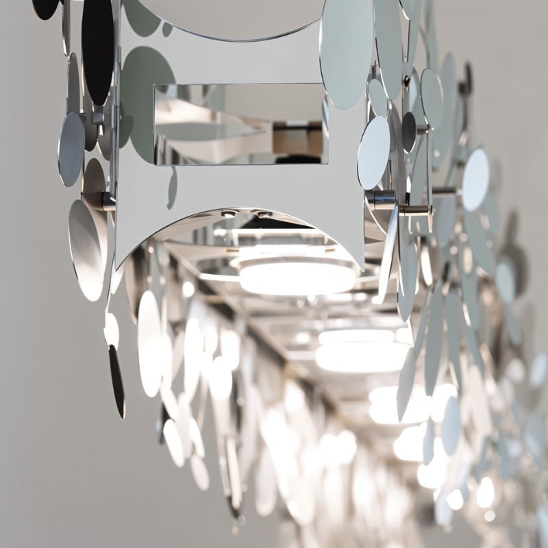 Lustre Luxori Disc avec finition or et chrome pour intérieurs modernes