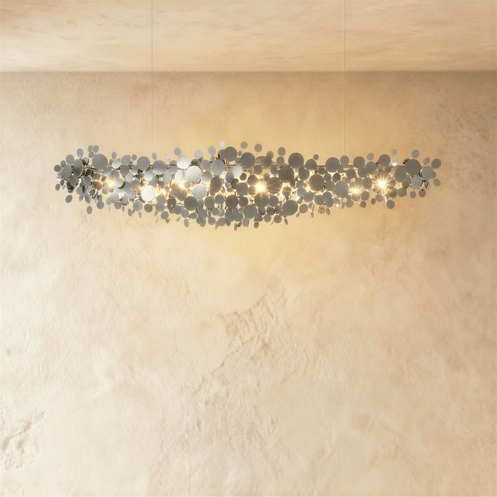 Lustre Luxori Disc avec finition or et chrome pour intérieurs modernes
