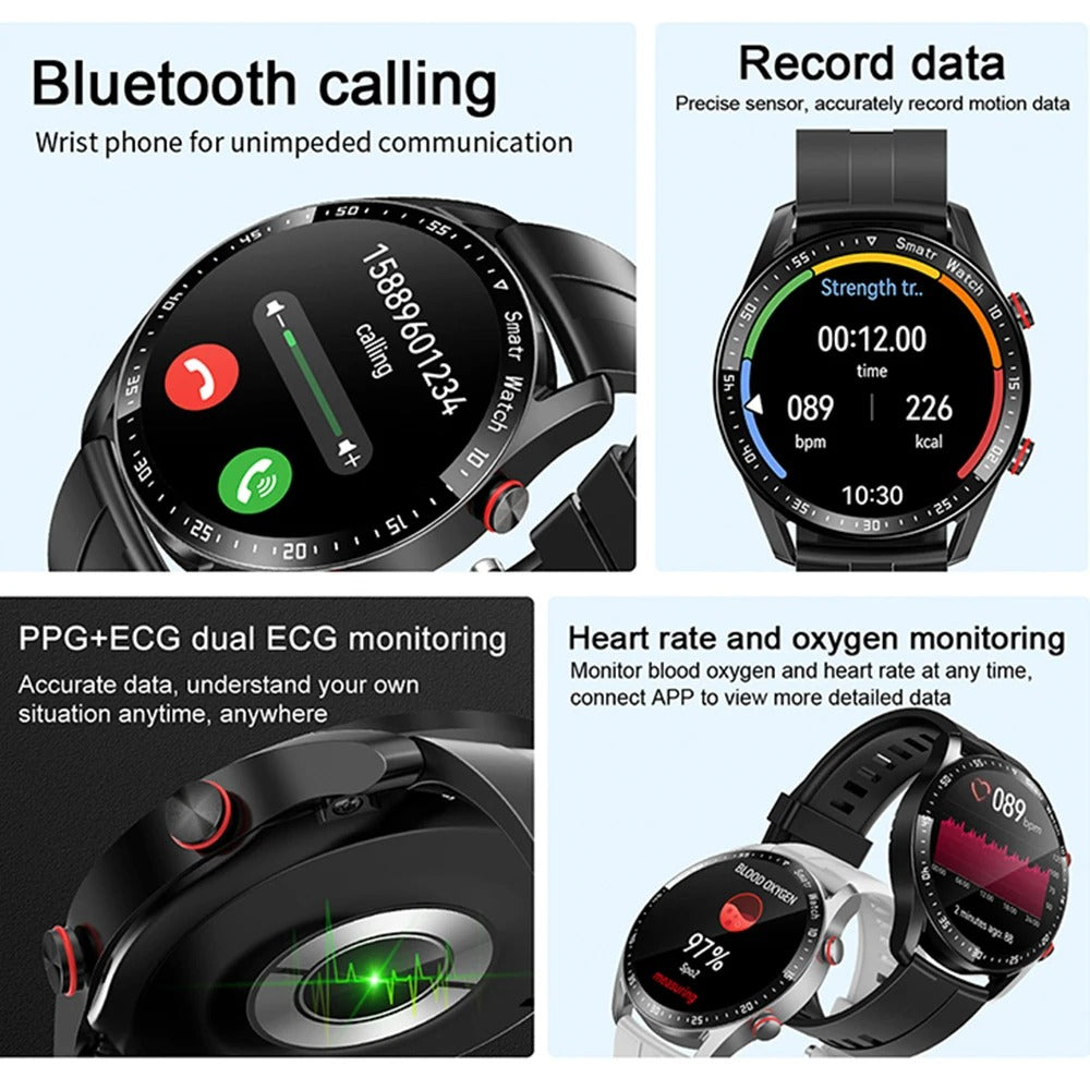 Zegarek Alera dla mężczyzn z łącznością Bluetooth i monitorowaniem aktywności fizycznej
