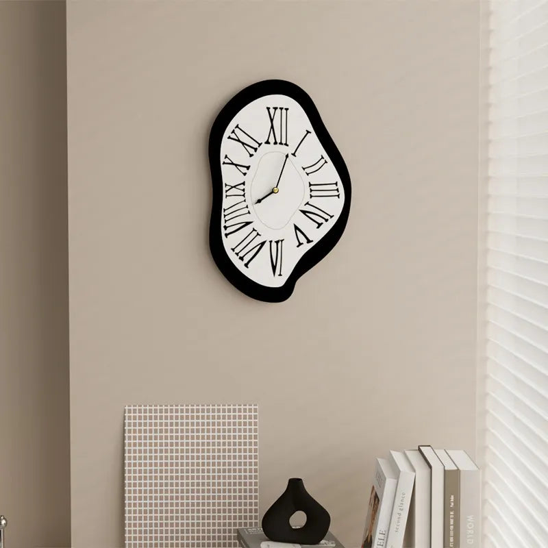 Wall Clock, Lorien Dalí-Style Surrealist Design With Silent Quartz Movement