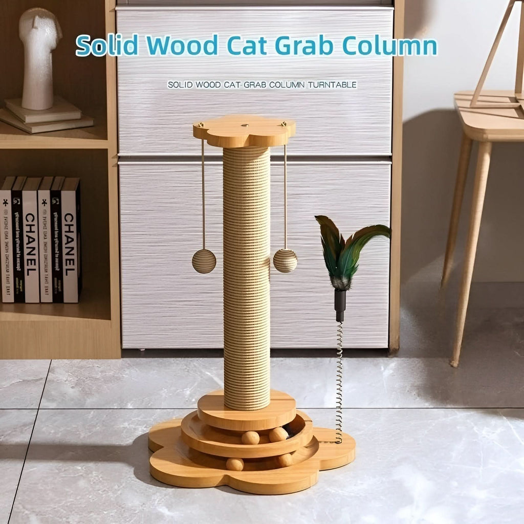 Jouet naturel pour chat en bois pour jeu instinctif - Fioriscas