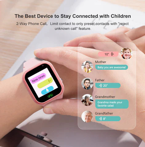 GPS-Smartwatch für Kinder, Echtzeit-Ortung und SOS-Alarm
