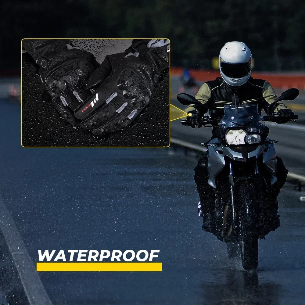Opvarmede motorcykelhandsker med USB-opladelig varme, touchscreen-kompatible
