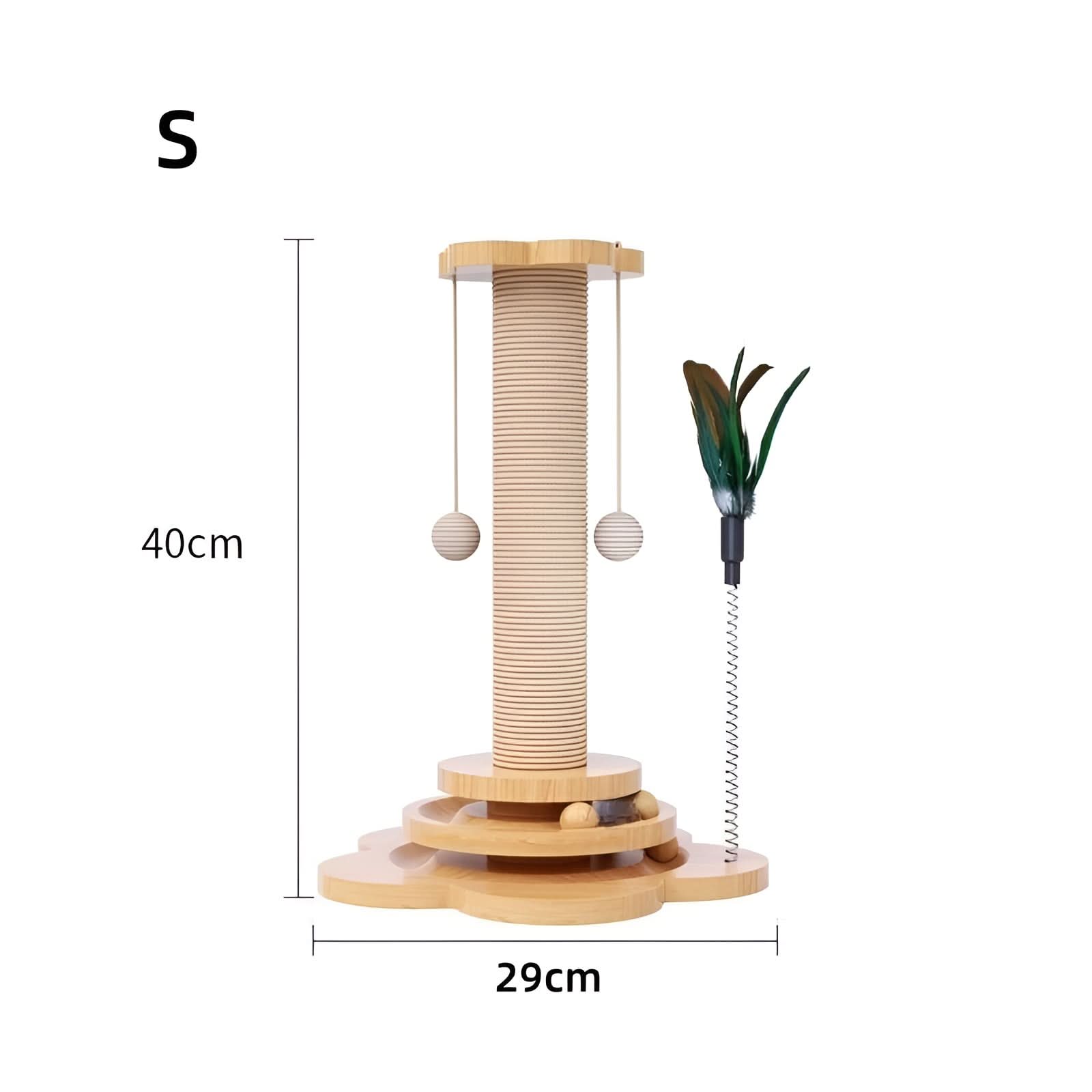 Jouet naturel pour chat en bois pour jeu instinctif - Fioriscas