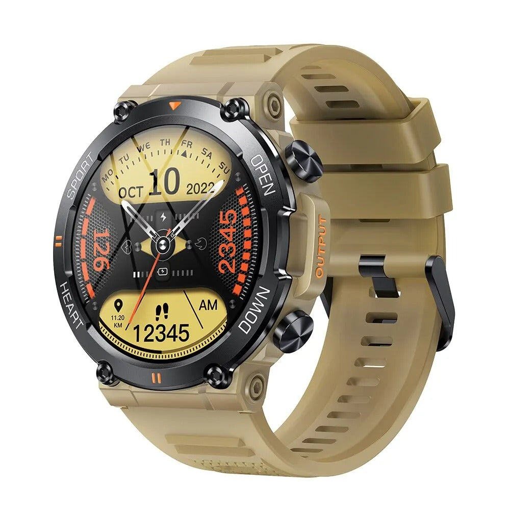 Rugged Outdoor Smart Watch With Round Touchscreen, FortisX Titan