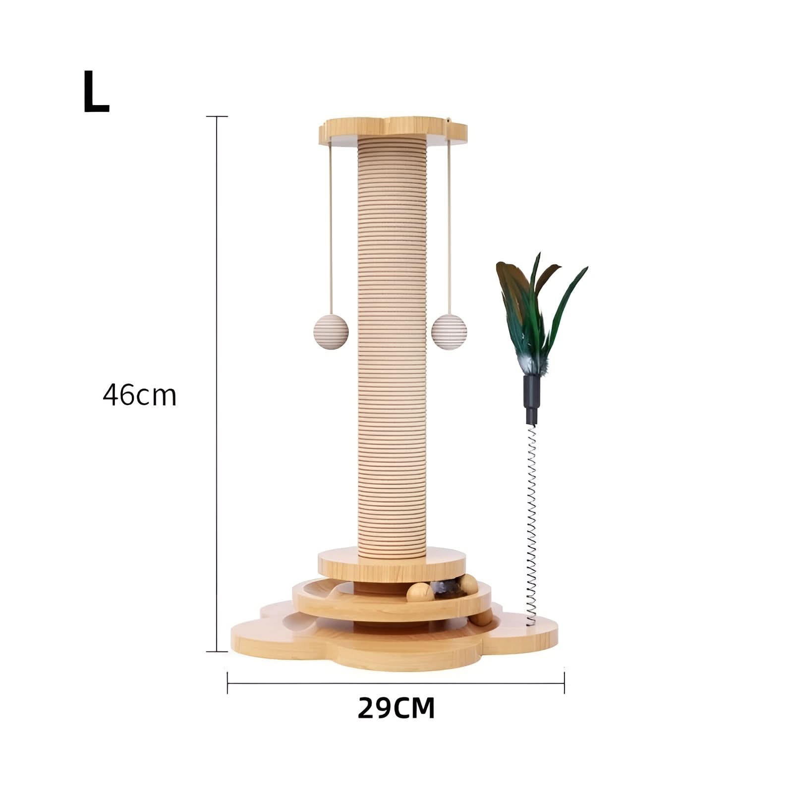 Jouet naturel pour chat en bois pour jeu instinctif - Fioriscas