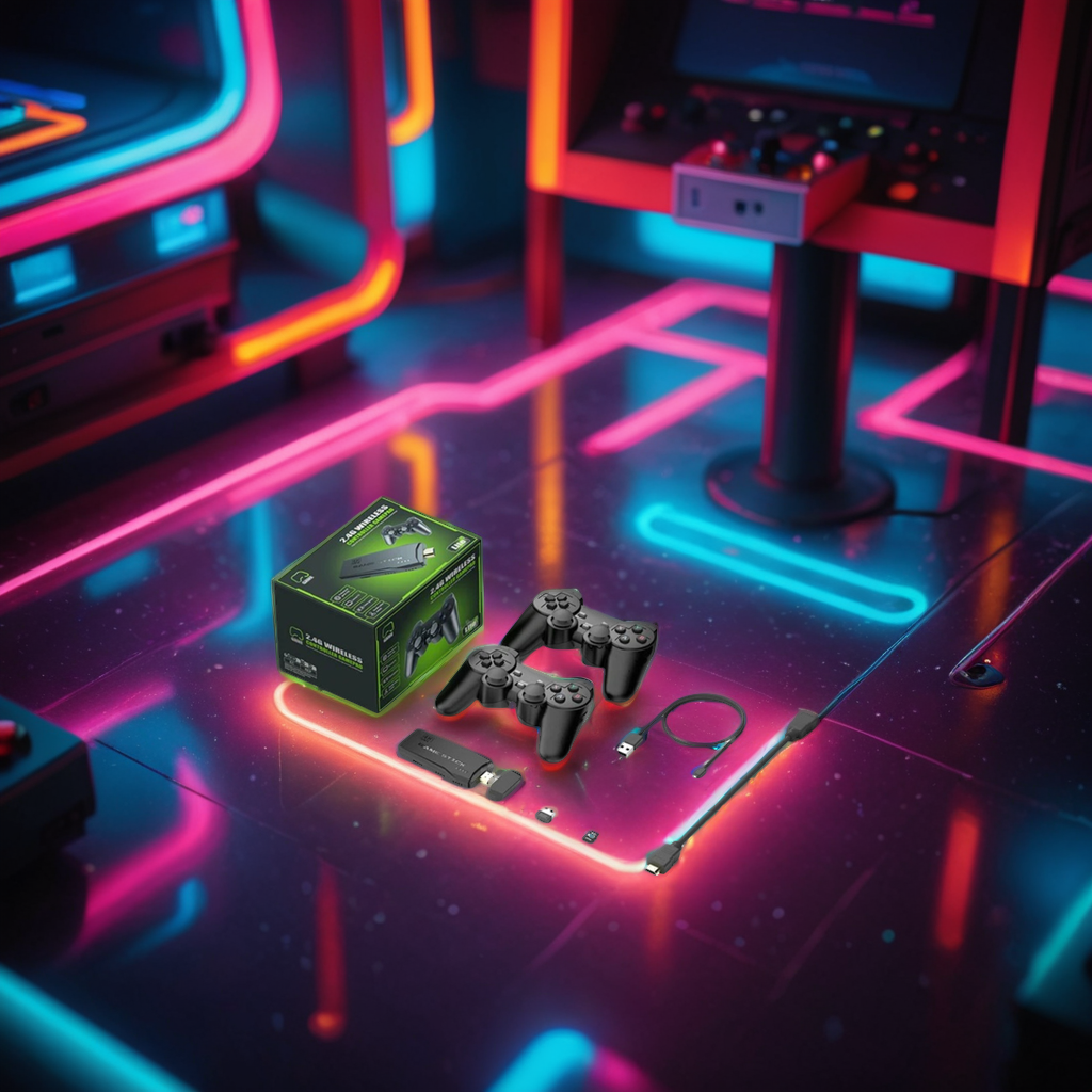 Console di gioco retrò Vanta, 64GB, due controller, oltre 20.000 giochi