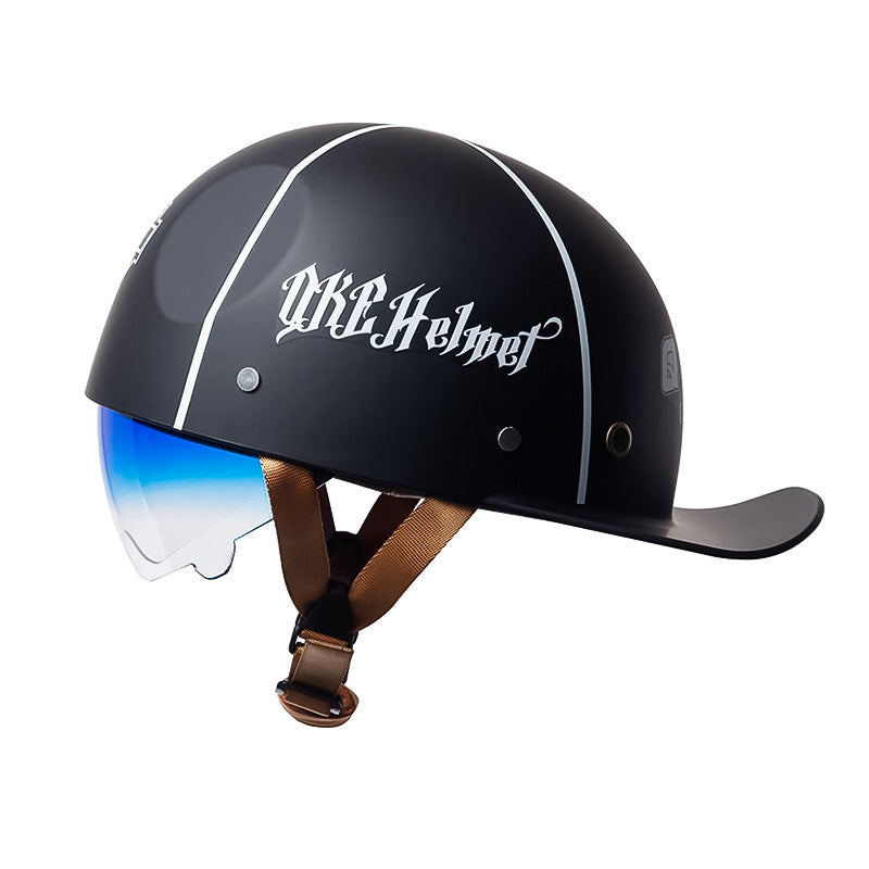 Cască de motocicletă OrionRide în stil baseball, cu carcasă din ABS certificată DOT