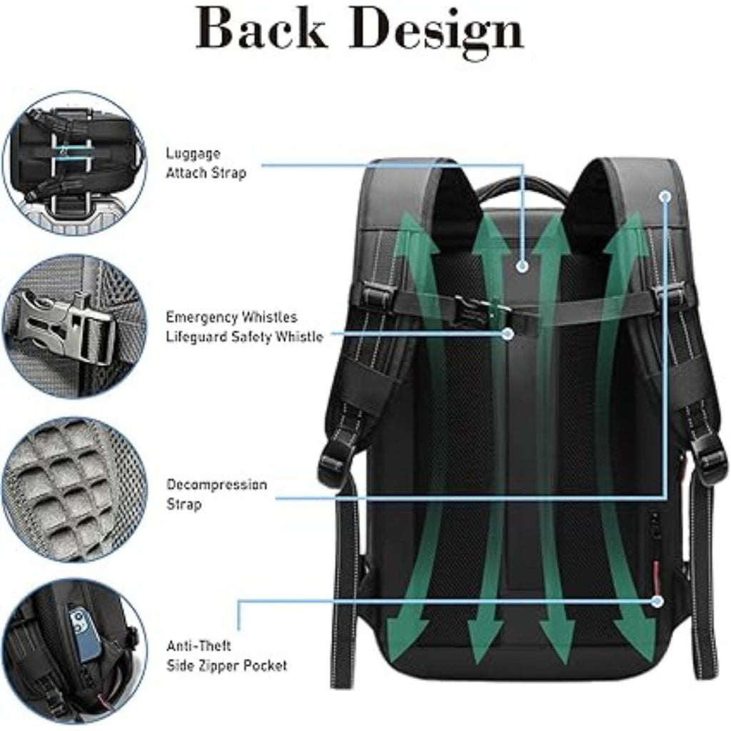 Cestovní batoh QuantaPack s vakuovou kompresí, rozšiřitelný až na 60 l