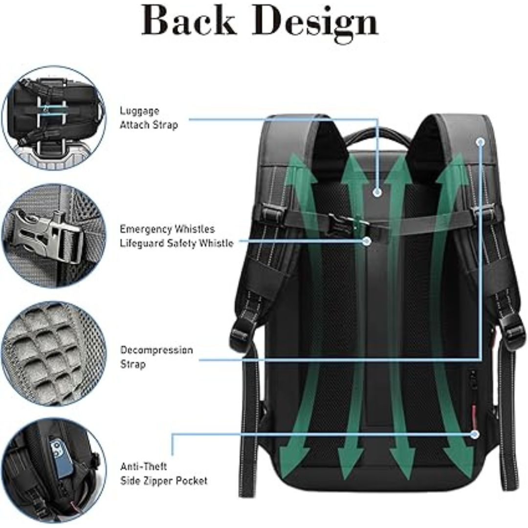 Cestovní batoh QuantaPack s vakuovou kompresí, rozšiřitelný až na 60 l