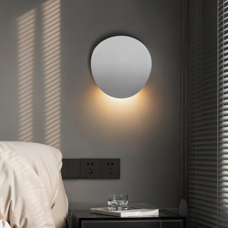 NovaCurve Matte Black And White LED Wall Lamp With Ambient Glow