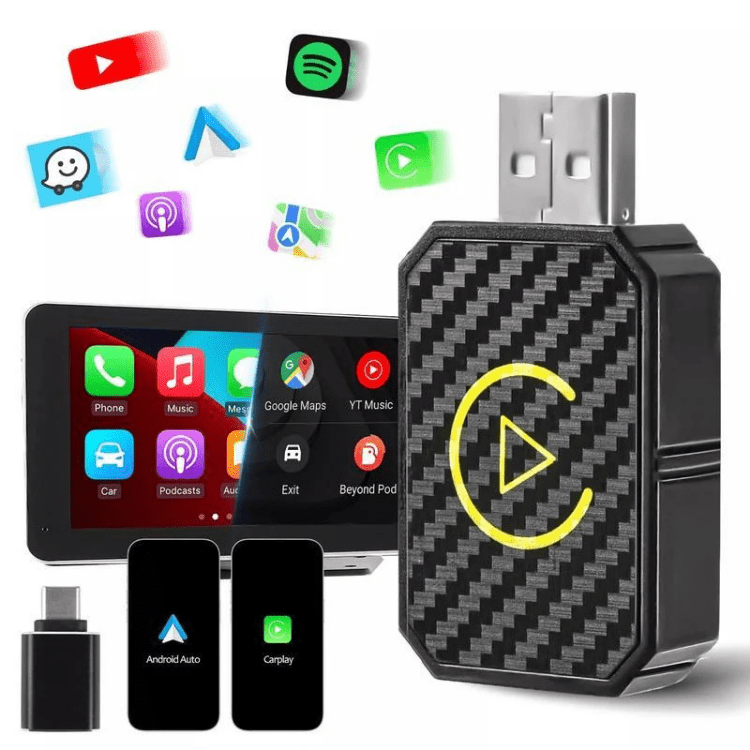 Bezdrátový adaptér CarPlay a Android Auto pro více než 800 vozidel