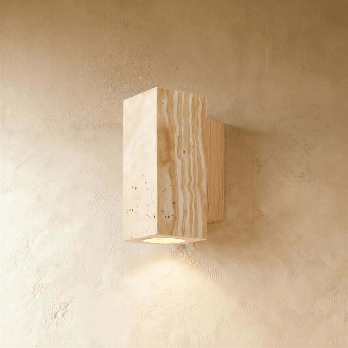Lumenver travertin falilámpa geometrikus modern dizájnnal