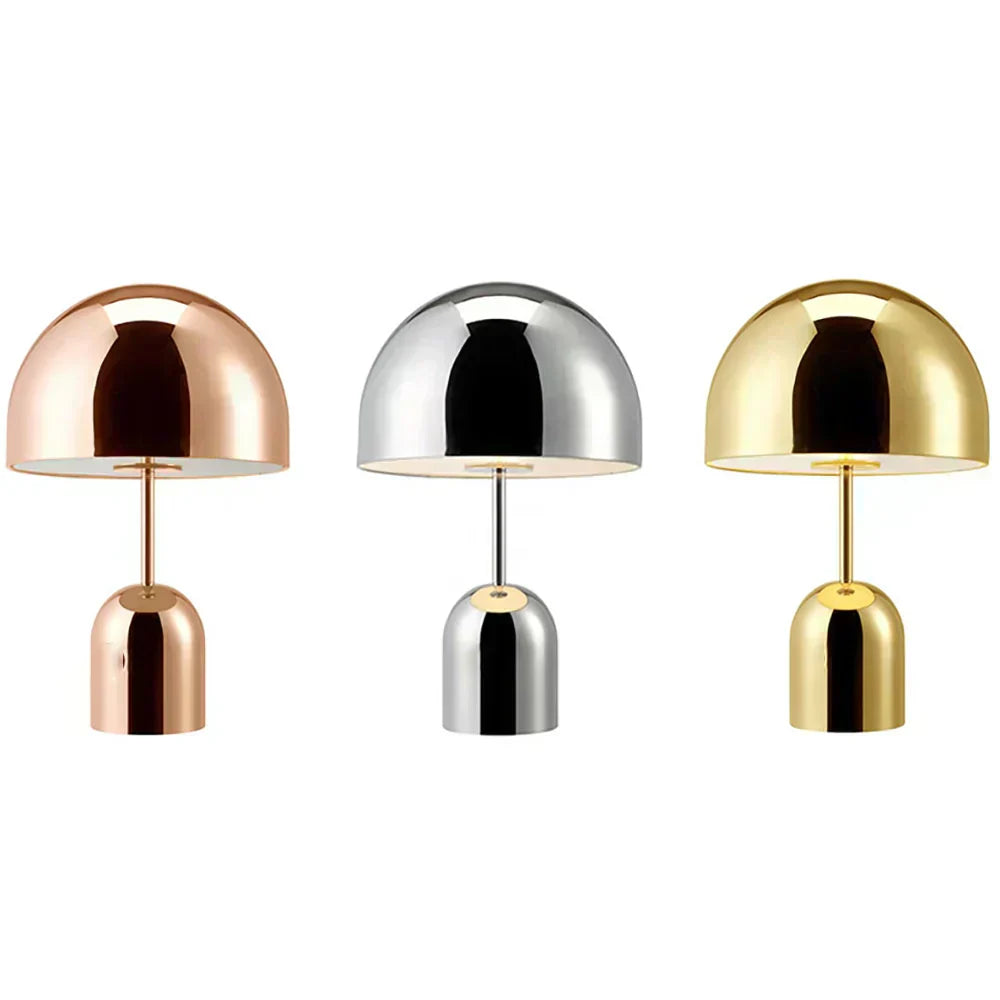Lampe de table LED couleur cuivre à intensité variable, idéale comme lampe de chevet ou de bureau, 4 finitions