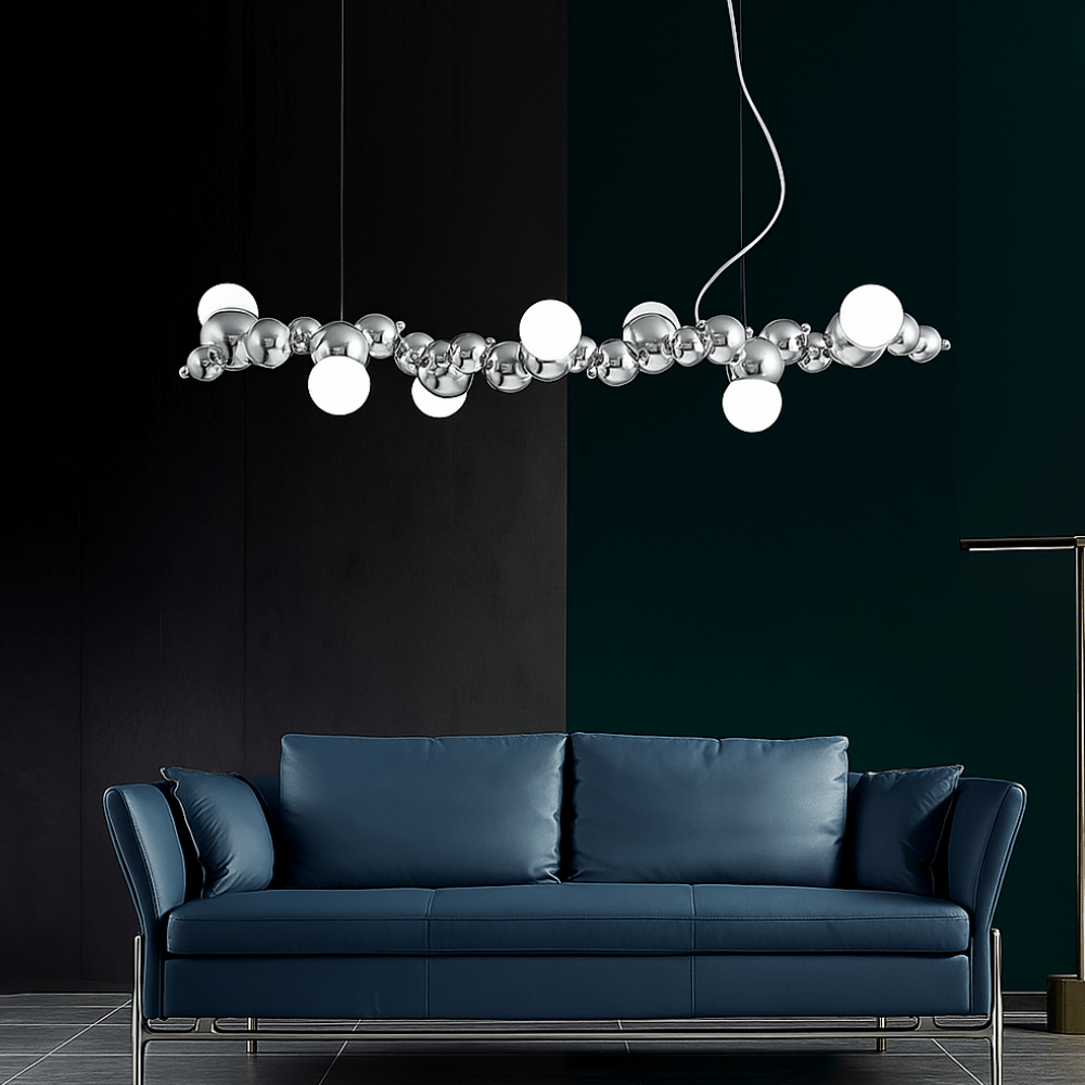 Auric Celestial Orbits Chandelier With Gold Spheres