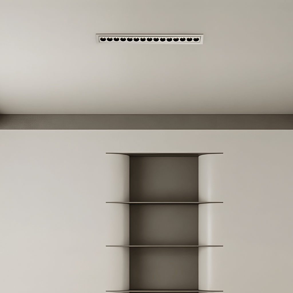 Aurora tenké zapuštěné nastavitelné LED stropní světlo pro moderní stropy