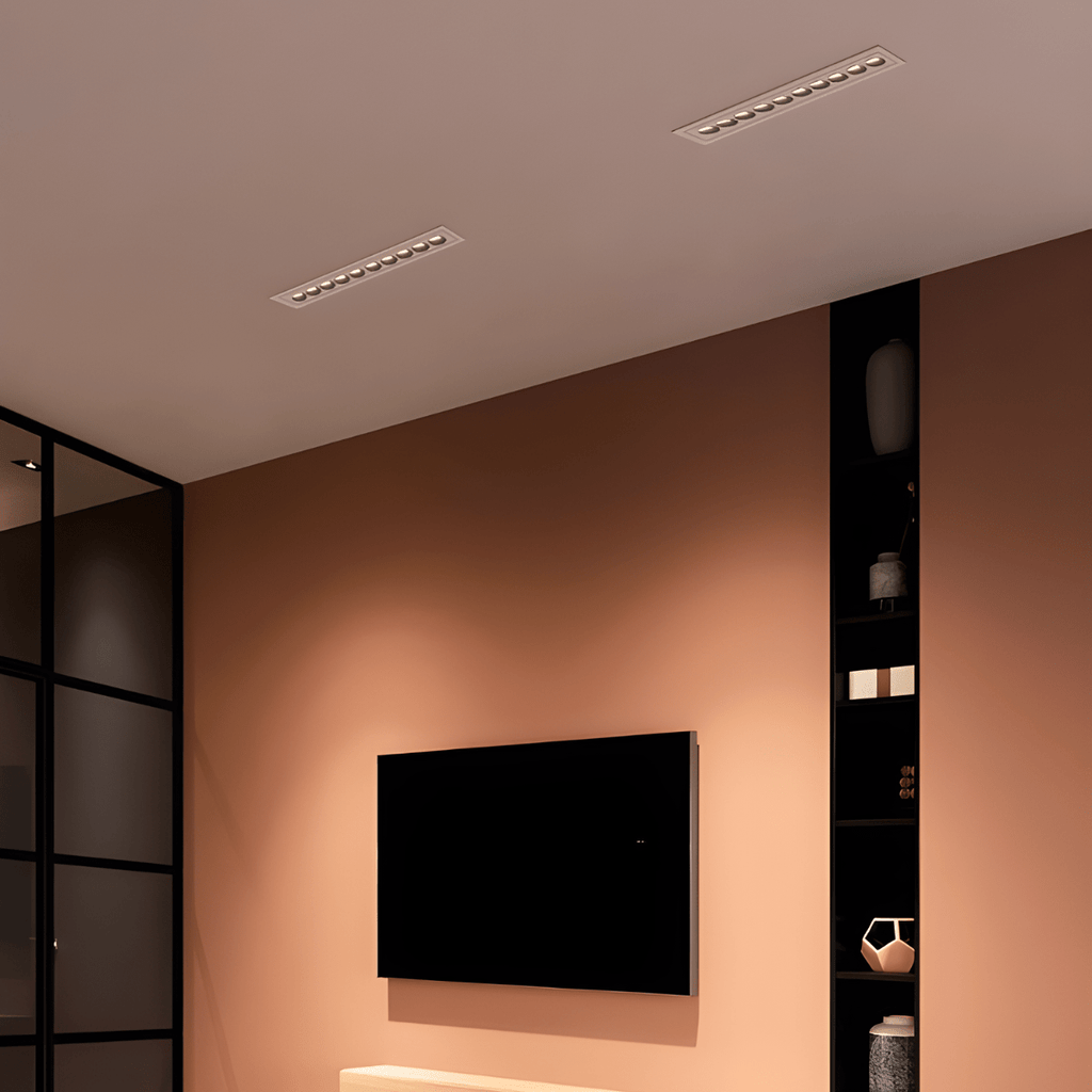 Aurora tenké zapuštěné nastavitelné LED stropní světlo pro moderní stropy
