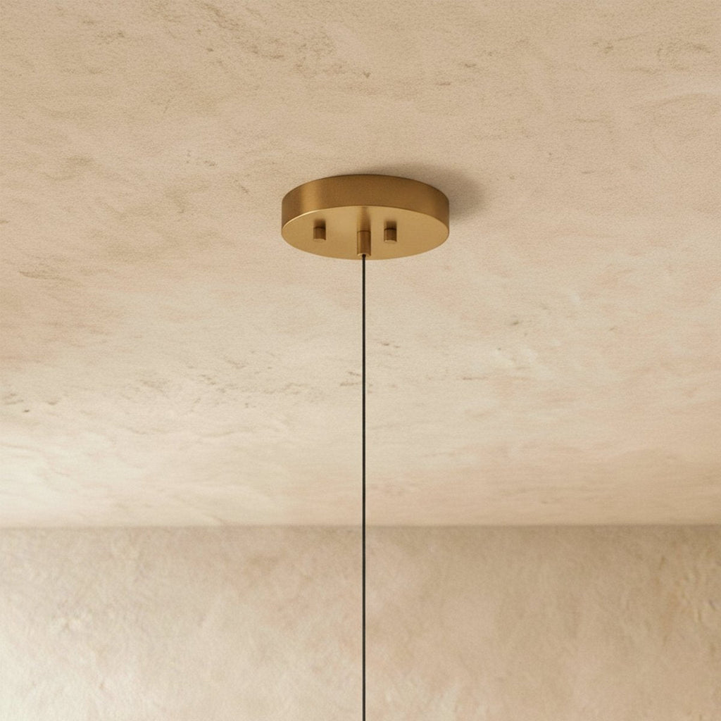 Opal Diffuser HaloBeam Chandelier In Iron And Alloy Finish For Warmth