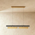 Opal Diffuser HaloBeam Chandelier In Iron And Alloy Finish For Warmth