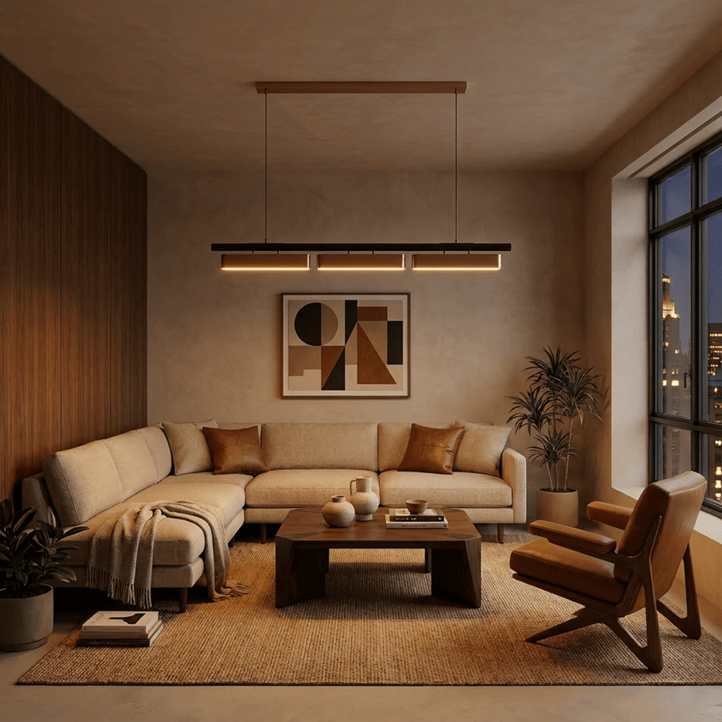 Opal Diffuser HaloBeam Chandelier In Iron And Alloy Finish For Warmth