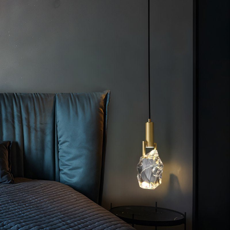 Aurelia Gold Crystal Pendant Light With Soft LED Glow