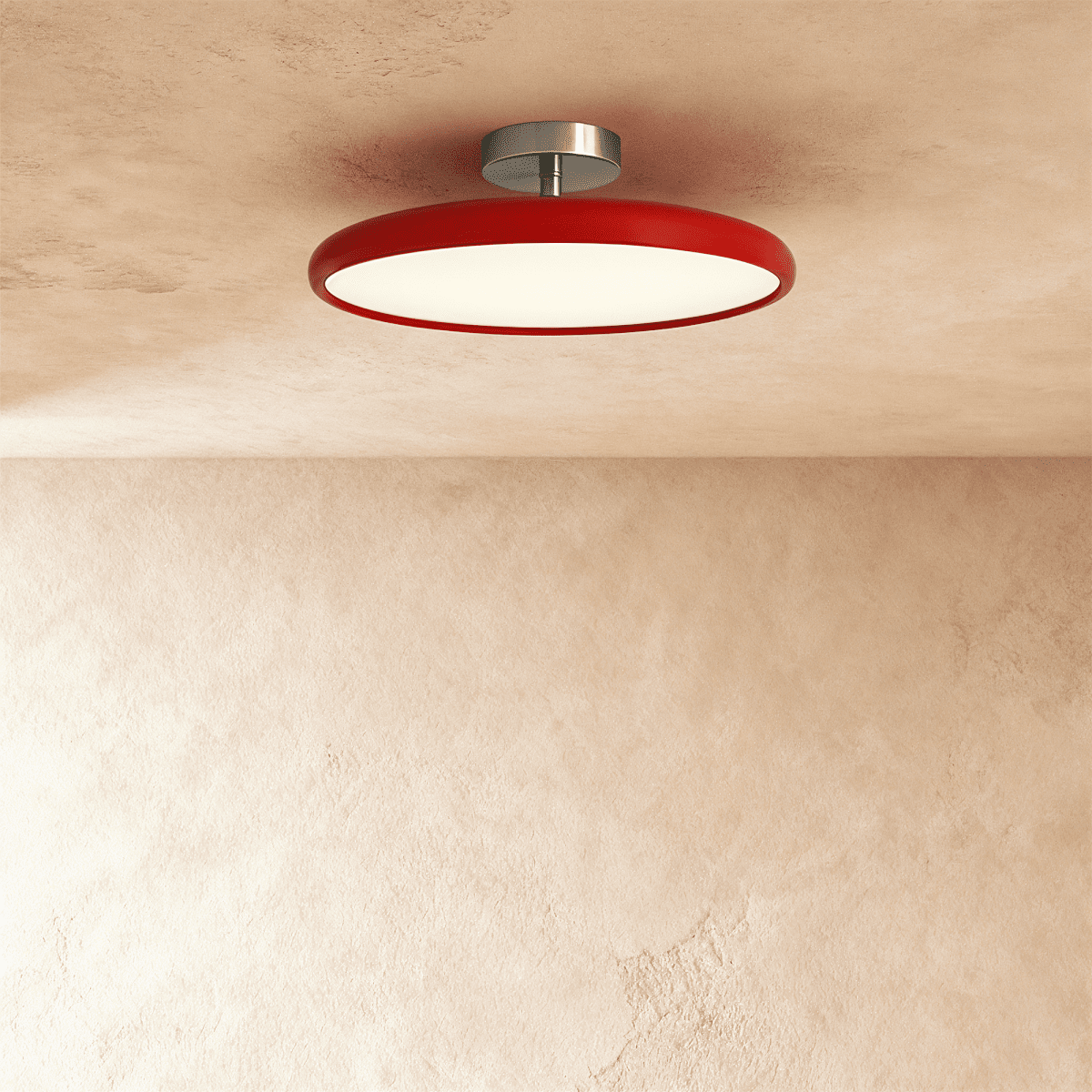 HaloSphere justerbar taklampe med blank sirkulær ramme