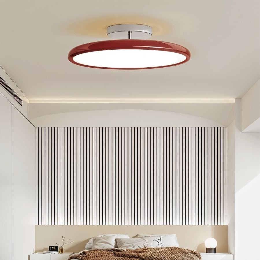 HaloSphere justerbar taklampe med blank sirkulær ramme