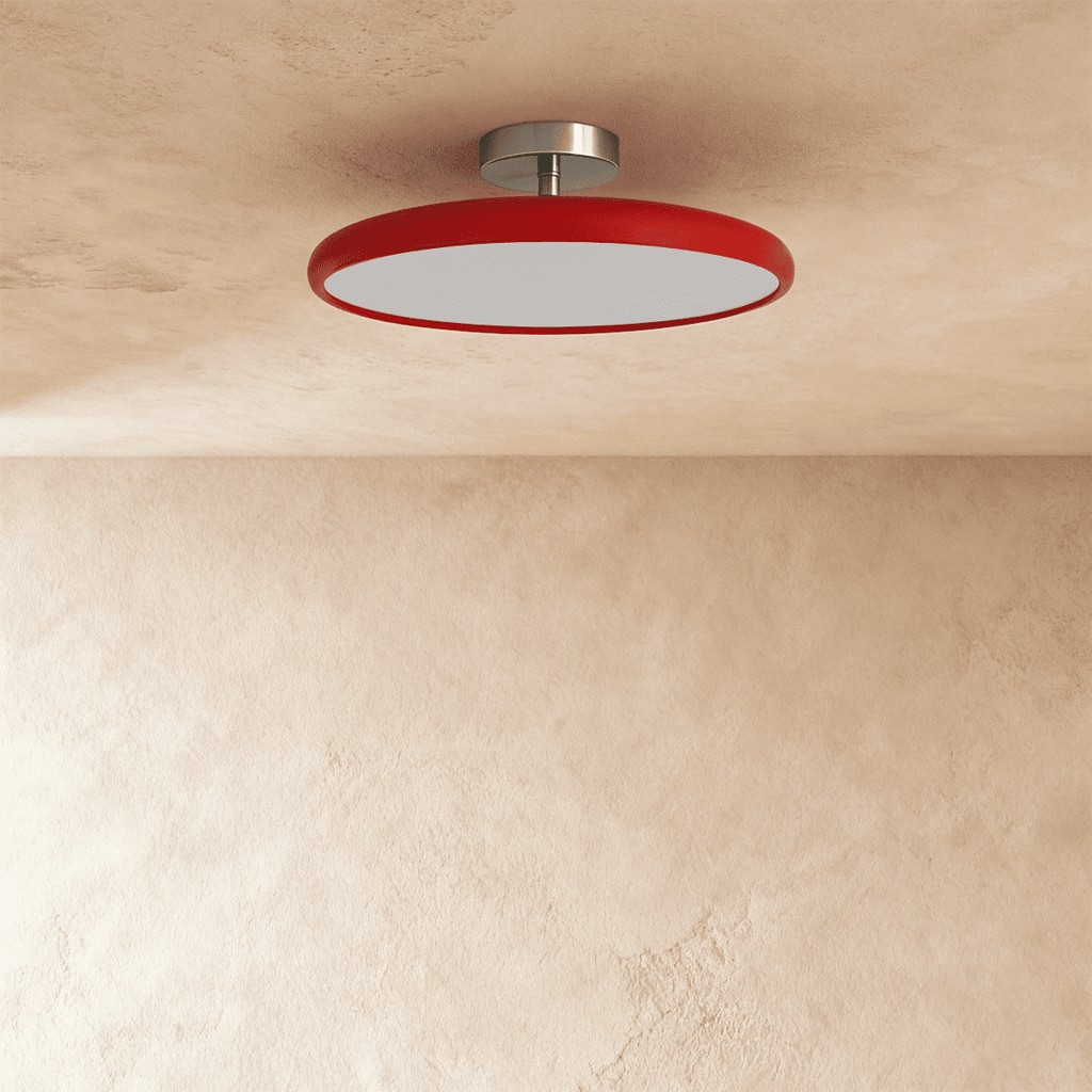 HaloSphere justerbar taklampe med blank sirkulær ramme