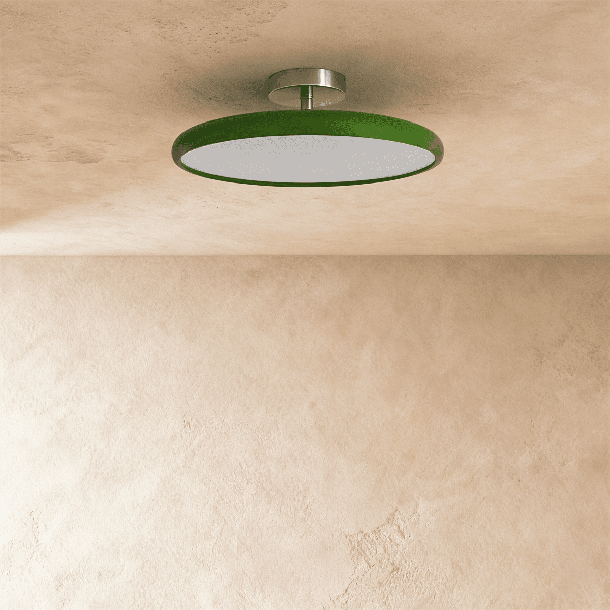 HaloSphere justerbar taklampe med blank sirkulær ramme