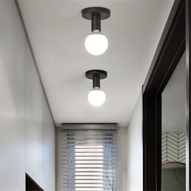 NovaLattice Minimal LED Ceiling Light in Black or White
