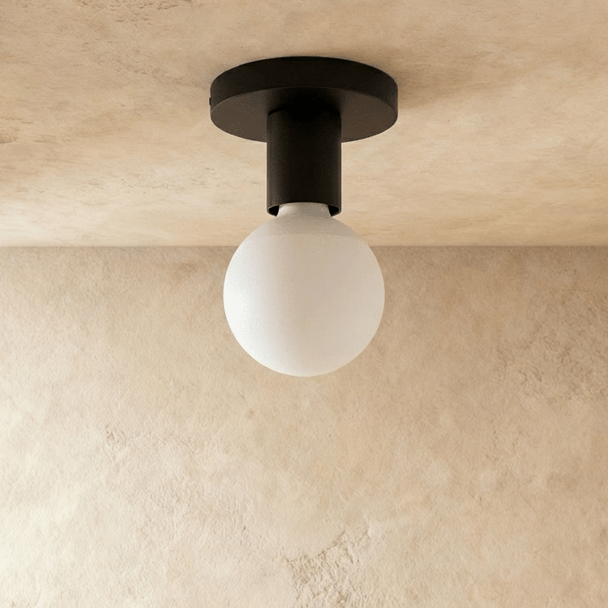 NovaLattice Minimal LED Ceiling Light in Black or White