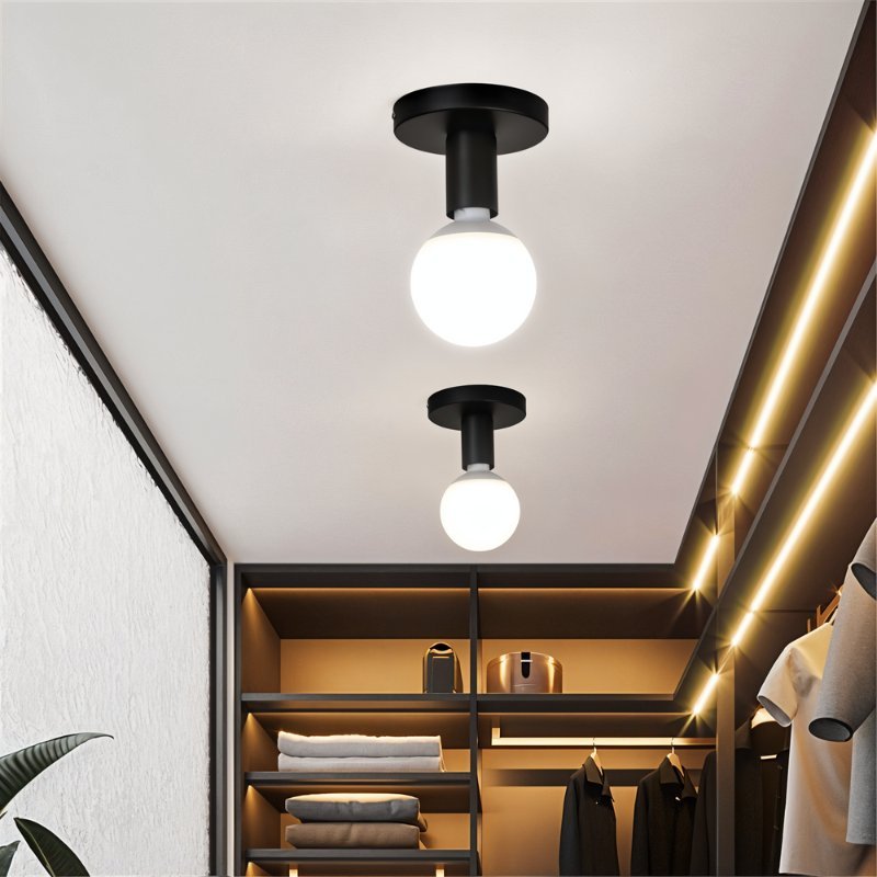 NovaLattice Minimal LED Ceiling Light in Black or White