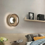 Applique murale Aurelia avec abat-jour en verre fumé pour couloirs
