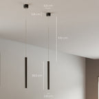 Minimalistické hliníkové závěsné svítidlo AeroLume, teplé LED světlo 2700 K