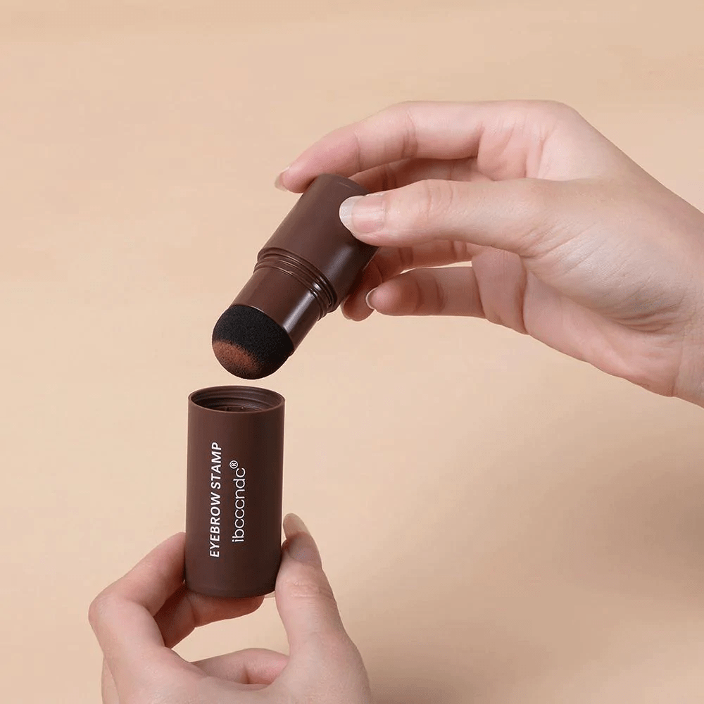 Set ștampilă și șablon pentru sprâncene BrowCraft, pomadă rezistentă la apă, 6 nuanțe