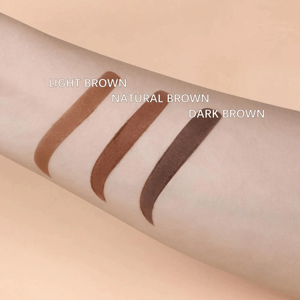 Set ștampilă și șablon pentru sprâncene BrowCraft, pomadă rezistentă la apă, 6 nuanțe