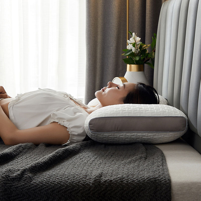 Oreiller cervical ergonomique hybride AstraNest pour les personnes dormant sur le côté ou sur le dos