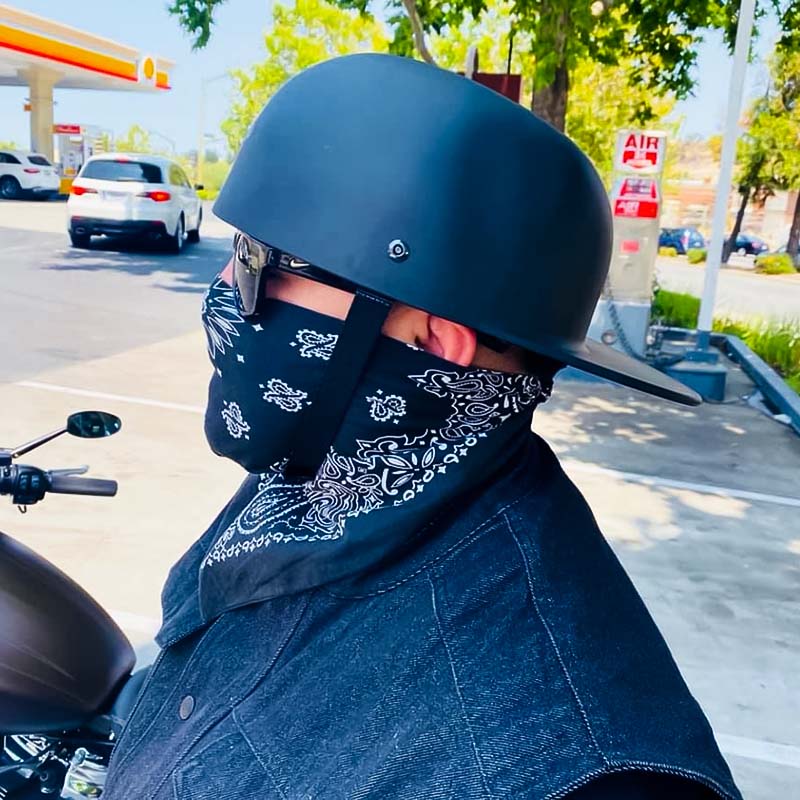 Capacete de mota RoverGuard com design de boné de basebol, certificado pelo DOT