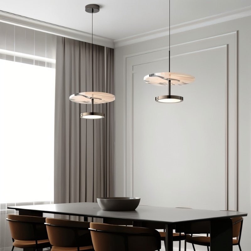 Stoneweave Pendant Light With Adjustable Cord And Natural Stone Diffuser